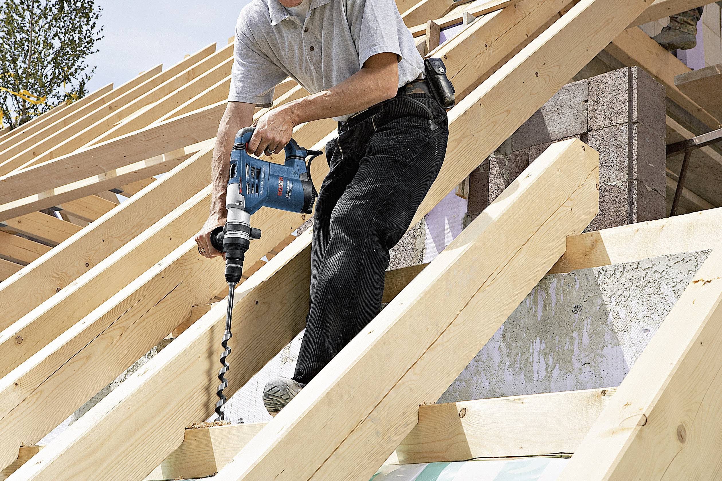 Bosch Professional Bosch Power Tools SDS-Plus-vrtalno kladivo 900 W brez akumulatorja-3