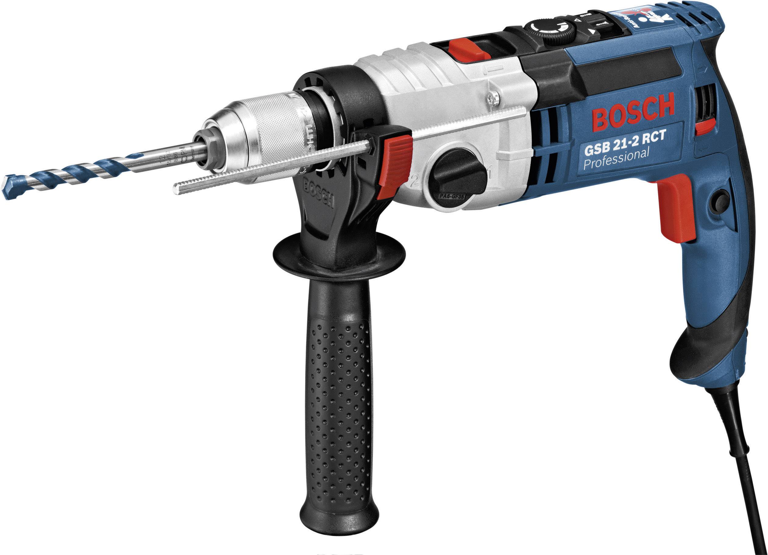 Bosch Professional GSB 21-2 RCT 2-stopenjski udarni vrtalnik 1300 W vklj. kovček-0