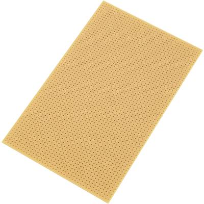 Plošča za tiskano vezje, brez bakrenega sloja, trdi papir (D x Š) 160 mm x 100 mm raster 2.54 mm TRU COMPONENTS SU528455