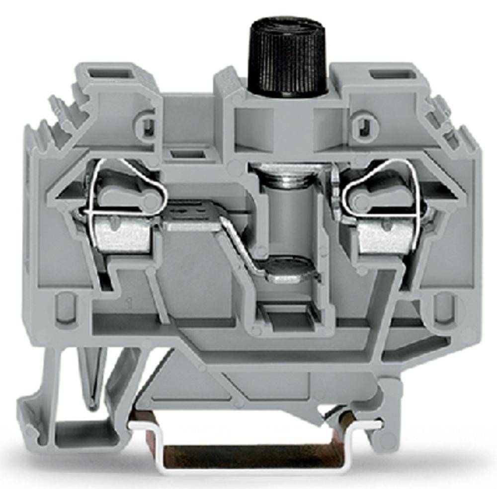 Varnostna sponka 13 mm, z natezno vzmetjo: L sive barve WAGO 282-122 40 kosov-0