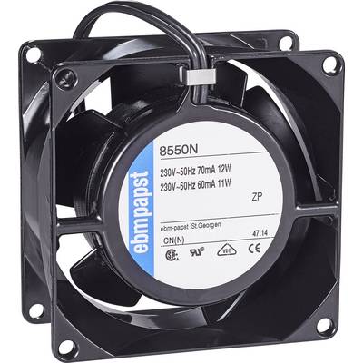 EBM Papst 8550 N aksialni ventilator 230 V/AC 50 m³/h (D x Š x V) 80 x 80 x 38 mm-0