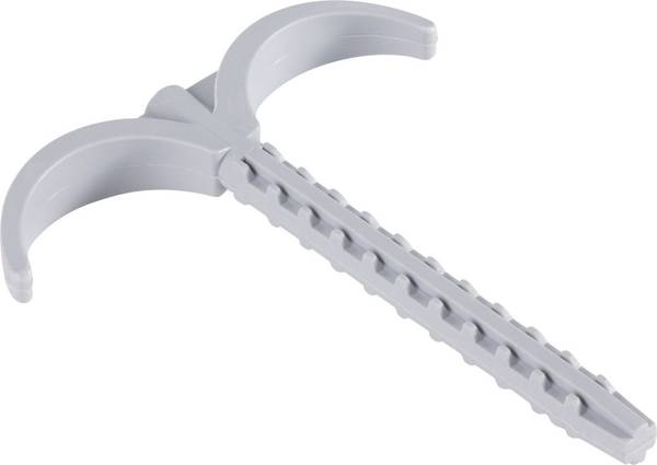 Držalo za kable za montažo na zidove, brez halogena,brez silikona, UV-stabilno sive barve 743130 1 kos