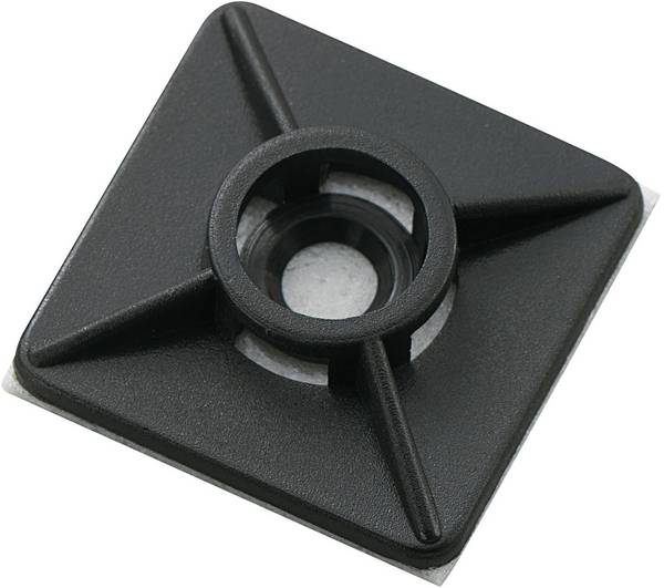 TRU COMPONENTS WCA26RBK pritrdilno podnožje 541541 Premer svežnja, razpon 4.80 mm (max) 4-delni navoj črna 1 kos