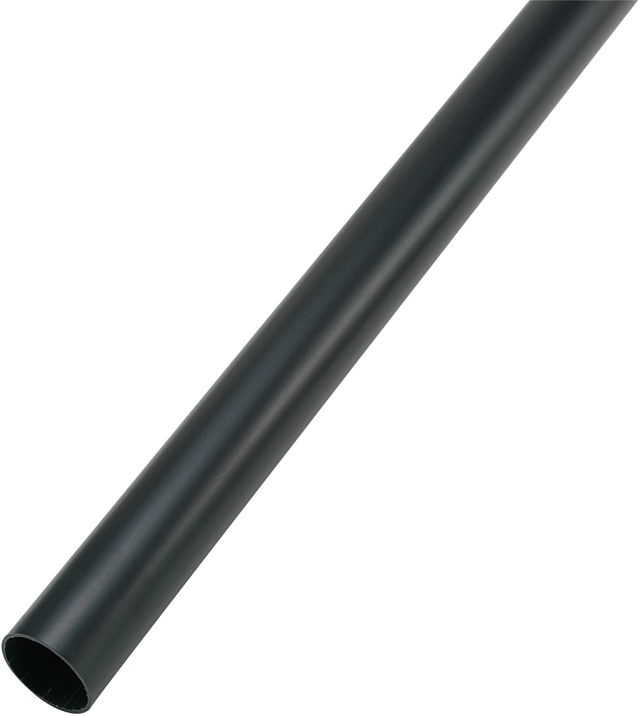 TRU COMPONENTS 1571362 skrčljiva cev z lepilom črna 33 mm 5.50 mm Razmerje krčenja:6:1 1 kos