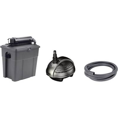 Filter za ribnik 5000 s UVC in črpalko, Pontec 50238 komplet, črna