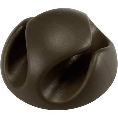 TRU COMPONENTS kabelski nocilec samolepljiva 558356 Premer svežnja, razpon 8 mm (max) rjava 1 kos-0