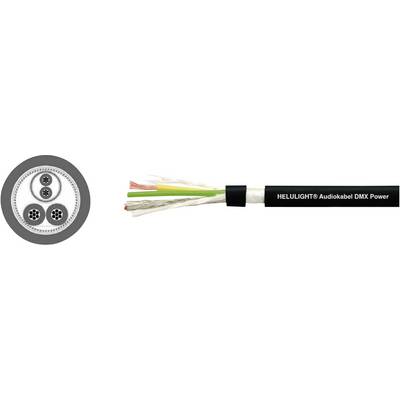 Avdio kabel 1 x 2 x 0.25 mm + 2 x 1 mm črne barve Helukabel 400081 metrsko blago-0