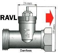 Eurotronic 700099 adapter za ventil za radiator Primerno za grelna telesa danfoss ravl-2