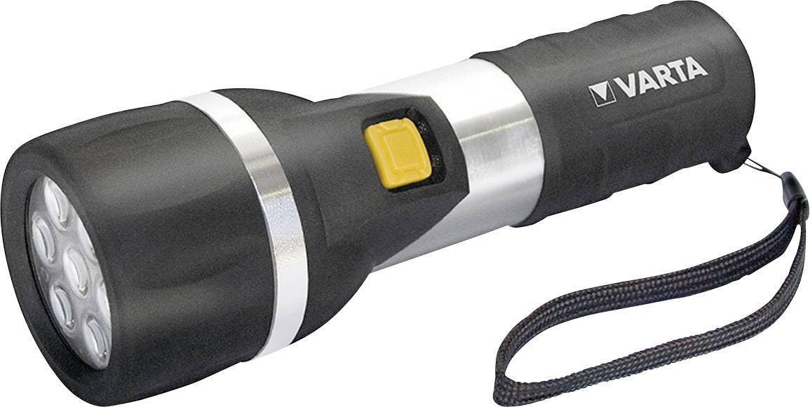 LED žepna svetilka Varta Day Light 2 D baterijska 460 g črna/srebrna
