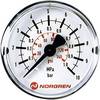 Norgren 18-013-889 Manometer-pritrditev zadaj () 63 mm priključek R1/8 območje prikaza pritiska 0 do 16 bar