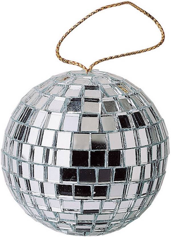 Mini zrcalna disko krogla, srebrna