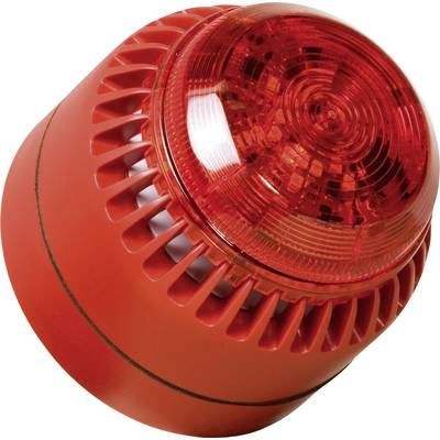 ComPro kombinirani signalni oddajnik LED ROLP Solista Beacon rdeča trajni ton 12 V/DC, 24 V/DC-0
