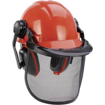 Einhell BG-SH 1 4500480 gozdarska zaščitna čelada EN 1731, EN 397 oranžna, črna-0