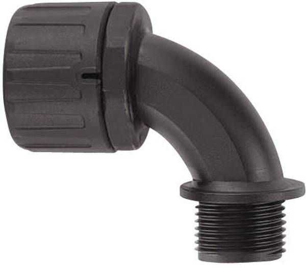 HellermannTyton 166-22202 HG16-90-M16 cevna uvodnica črna M16 11.80 mm 1 kos