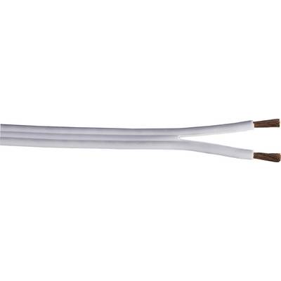 Kabel za zvočnik Hama Acoustic, 2 x 1,5 mm2, bele barve, metrsko blago 86605-0