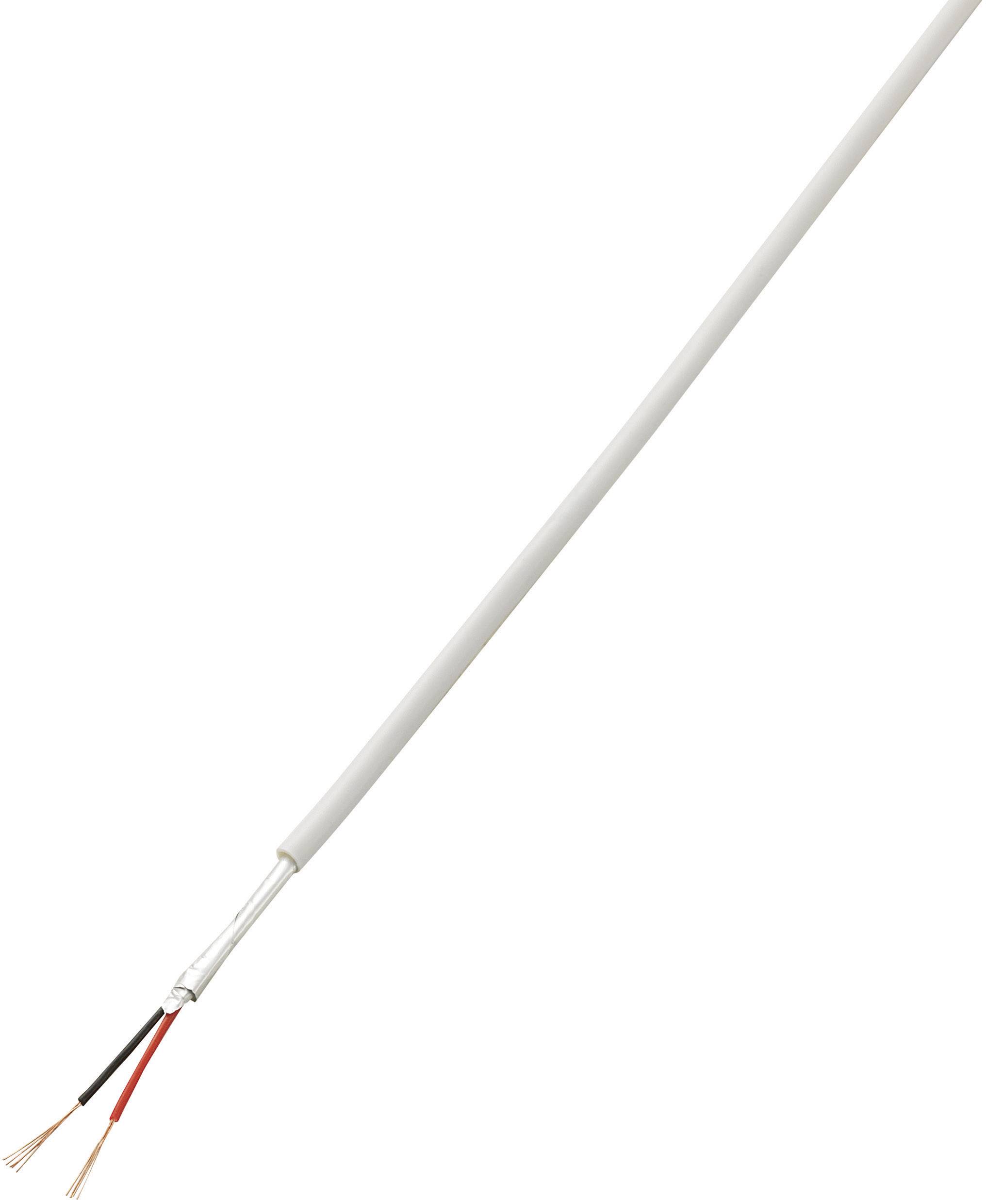 TRU COMPONENTS 1567173 alarmni kabel LiYY 2 x 0.14 mm² bela 50 m-0