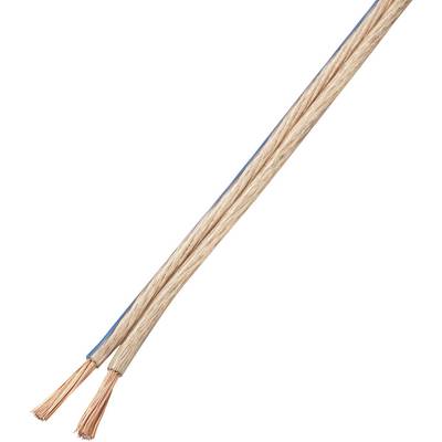 TRU COMPONENTS 1571459 kabel za zvočnik 2 x 4 mm² transparentna 10 m-0