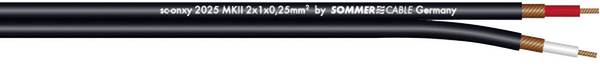 Kabel za glasbila in patch kabel Sommer Cable SC-ONYX, 2 x 1x 0,25 mm2, črn, metr. blago 320-0101