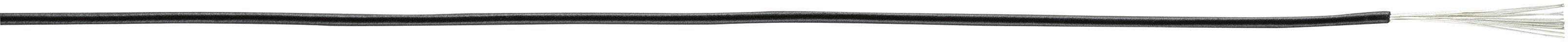 TRU COMPONENTS 1567024 pletenica LiYv 1 x 0.08 mm² črna 100 m