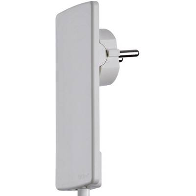 EVOline 1510.0000.0300 ploščati vtikač z zaščitnim kontaktom plastika s pomočjo za vstavljanje 230 V bela IP20-0