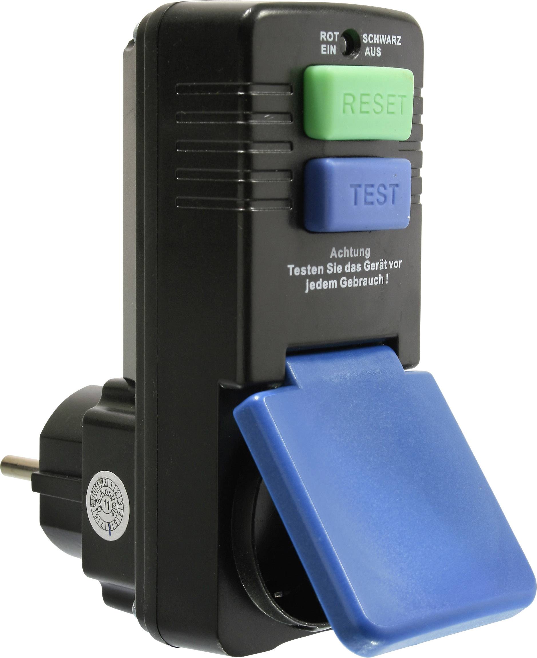 AS Schwabe 45230 adapterski vtič za zaščito oseb PRCD 230 V črna IP44-0