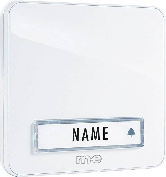 Plošča za zvonec, 1 enota, m-e modern-electronics KTA-1 W bela 12 V/1 A-0