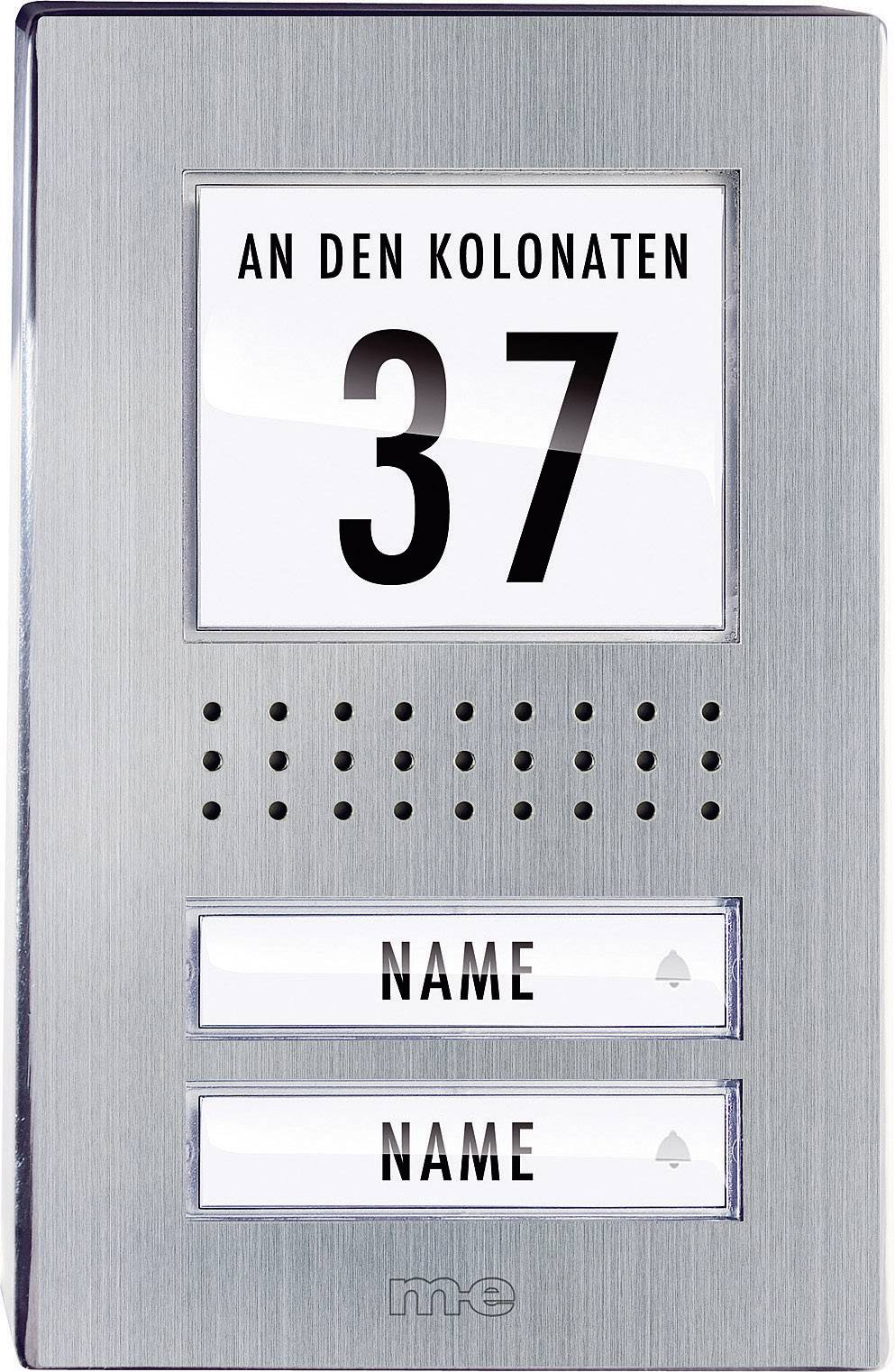 Zunanja postaja za domofon za 2-druž. hišo Vistadoor ADV-120 EG, legirano jeklo, m-e modern-electronics