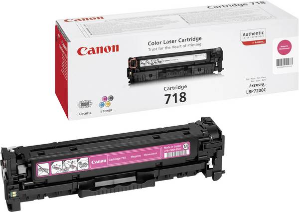 Toner Original Canon 718 M, magenta, največje število strani : 2900 strani 2660B002