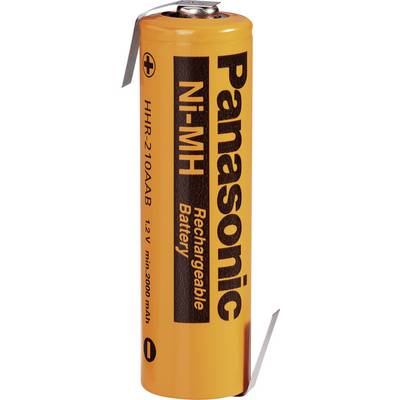 NiMH akumulator Panasonic Mignon Z-spajkalni priključek, HHR-210AAB3B-1Z 1.2 V 2000 mAh (Ø x V) 15 mm x 50 mm-0