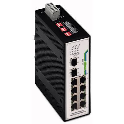 Omrežno stikalo, neupravljalno WAGO 852-103 število Ethernet vrat 10, hitrost LAN prenosa 100 MBit/s obratovalna napetos-0