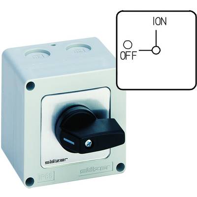 Odmično stikalo 20 A 1 x 90 ° sive barve, črne barve Sälzer M220-61199-107M1 1 kos-0