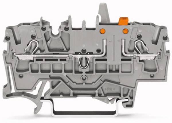 Prekinitvena sponka 5.2 mm z natezno vzmetjo oranžne barve WAGO 2002-1672/401-000 50 kosov