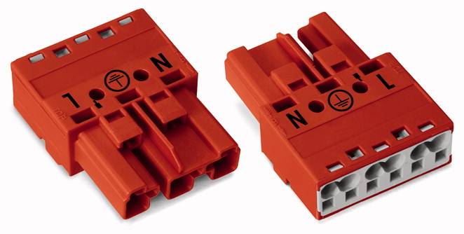 Omrežni priključek vtič, raven skupno število polov: 3 25 A rdeča WAGO 770-1313 100 kos-1