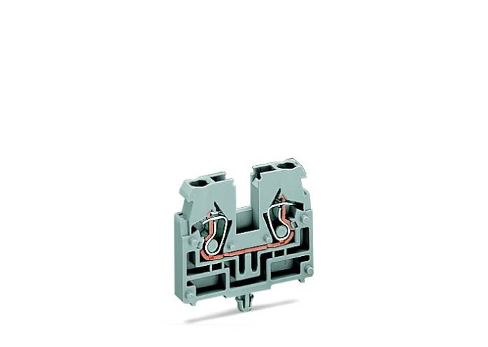Vzmetni priključni blok 4.00 mm 869-311 WAGO sive barve 100 kosov