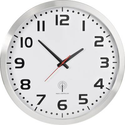EUROTIME 56863 radijska stenska ura 50 cm x 50 cm x 50 cm x 50 cm srebrna-0