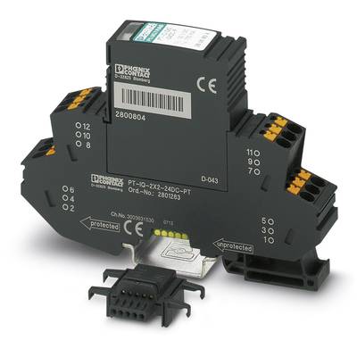Odvodnik za prenapetostno zaščito, prenapetostna zaščita za: razdelilno omarico Phoenix Contact PT-IQ-4X1+F-24DC-PT 2801-0