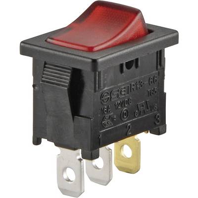 TRU COMPONENTS 1587505 klecno tipkalo TC-R13-66B-02 LED 12V/DC 12 V/DC 16 A 1 x izklop/vklop zaskočno 1 kos-0
