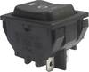 TRU COMPONENTS 1587545 klecno tipkalo TC-R13-87D-02 250 V/AC 10 A 2 x vklop/izklop/vklop zaskočno/0/zaskočno 1 kos