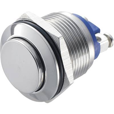 TRU COMPONENTS GQ 19H-S tipkalo na pritisk z zaščito pred vandalizmom 48 V/DC 2 A 1 x izklop/(vklop) tipkalno IP65 1 kos-0