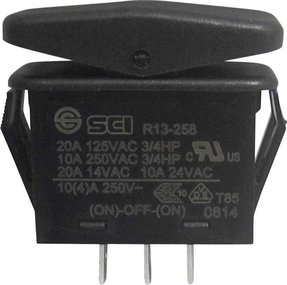 TRU COMPONENTS 1587863 klecno tipkalo TC-R13-258I 14 V/AC 21 A 1 x (vklop)/izklop/(vklop) IP66 tipkalno/0/tipkalno 1 kos-0