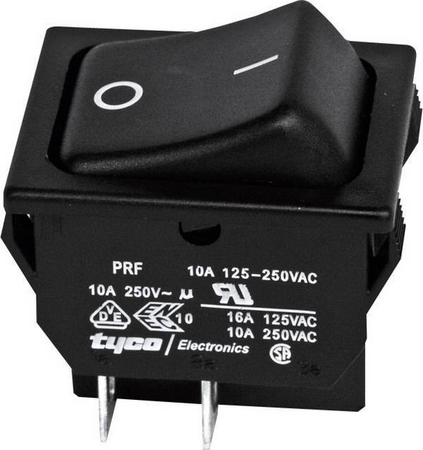 TE Connectivity 1634201-2 klecno tipkalo 1634201-2 250 V/AC 10 A 2 x izklop/vklop  zaskočno 1 kos