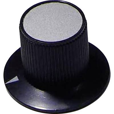 TRU COMPONENTS 702498 29/17 vrtljivi gumb  črna (Ø x V) 29 mm x 20 mm 1 kos 