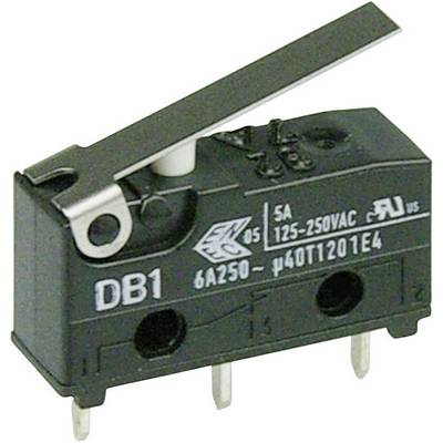 Cherry Subminiaturno stikalo DB1 250 V/AC DB1C-C1LB, 1 preklopni kontakt, 1,3 x 0,5 mm Cherry Switches-0