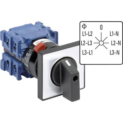 Kraus & Naimer CH10.A007.FT2.F785 preklopnik za voltmeter 360 ° siva, črna 1 kos-0