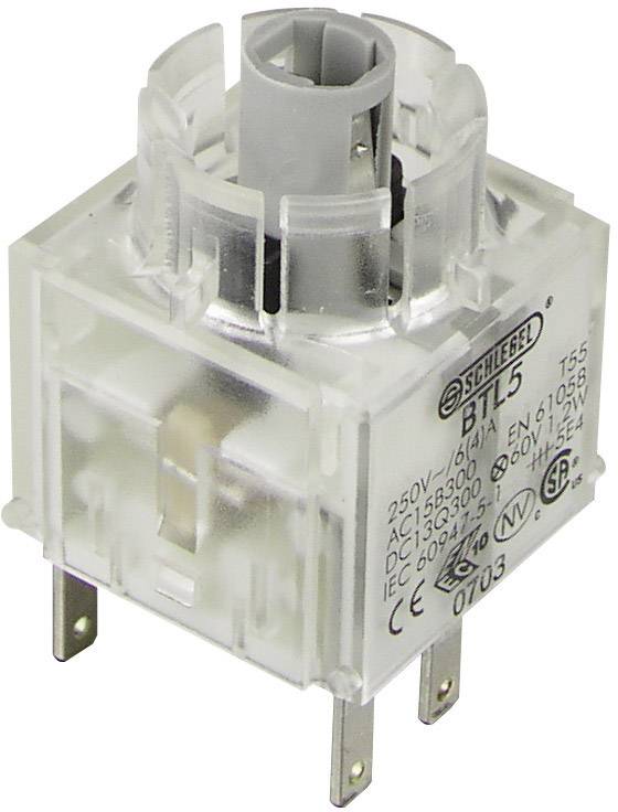 Schlegel BTL5 kontaktni element s svetlečo varovalko 1 odpiralo, 1 zapiralo tipkalno 250 V 1 kos-0