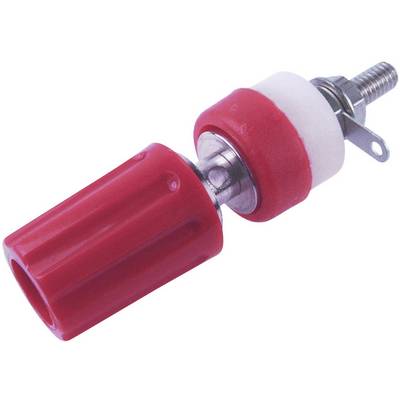 Priključna sponka Cliff TP/1,premer zatiča: 4 mm, vijačenje in spajkanje, 15 A, rdeča CL1506-0