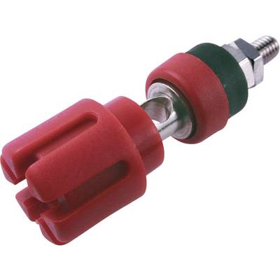 Priključna sponka Cliff TP/6,premer zatiča: 4 mm, za vijačenje, 30 A, rdeče barve, 1 kos CL159719-0