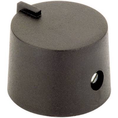Vrtljivi gumb gumb 21/6 črni,premer osi 6 mm 44586321