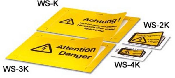 Warning label WS-4K 1004584 Phoenix Contact