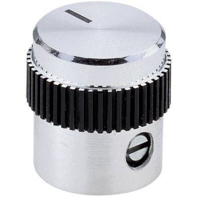 Mentor aluminijast gumb s plastičnim vložkom, premer osi 6 mm 5617.6614
